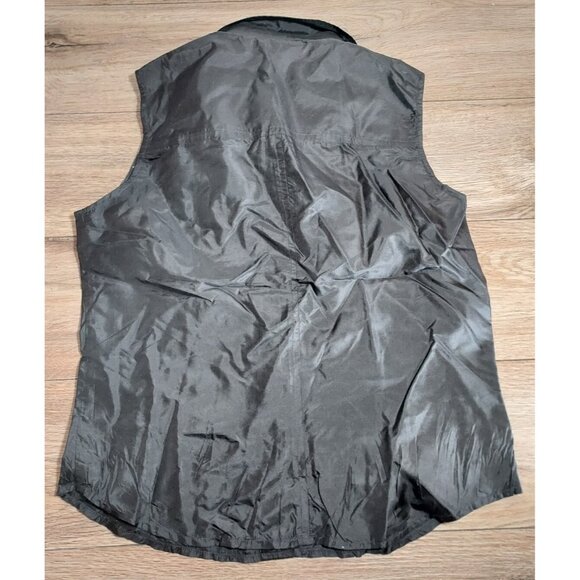 Womans Kenny Z Size 4 Silk Black Studded Sleeveless Blouse - Picture 5 of 5